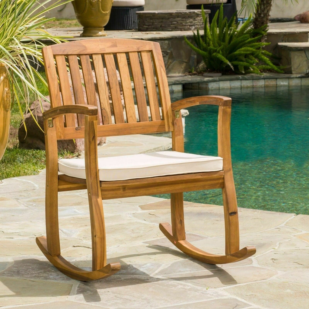 Rocking Chair Outdoor Rocking Chair with Cushion