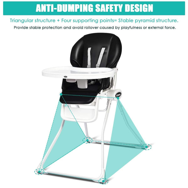 Baby High Chair Foldable Baby High Chair