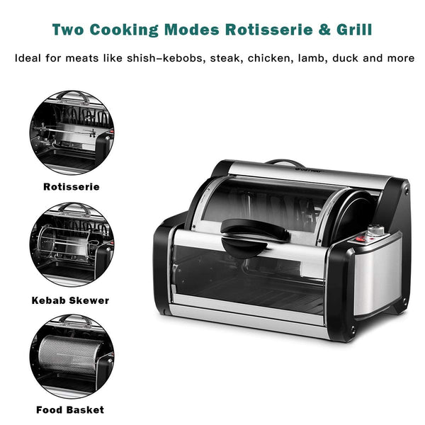 Indoor Electric Smoker Oven Toaster Grill