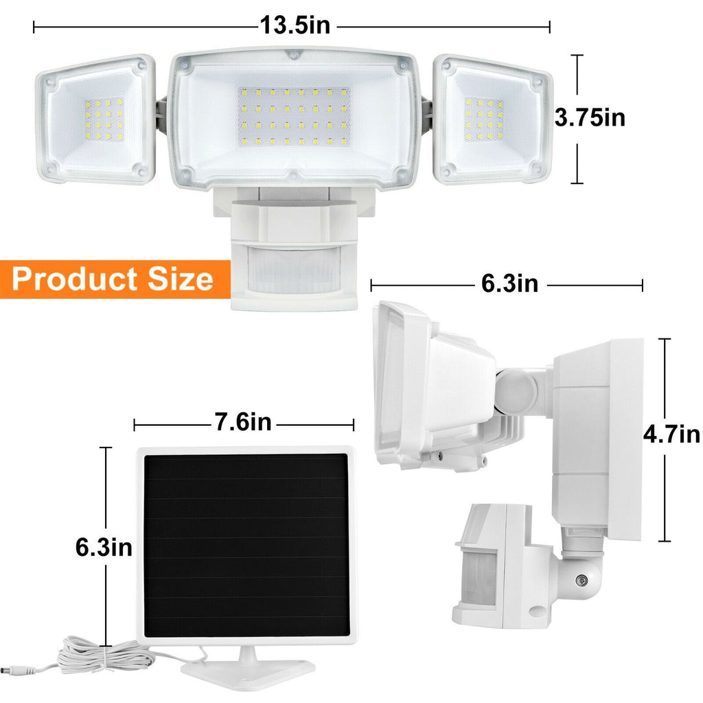 Solar Flood Light Motion Sensor Security Lights